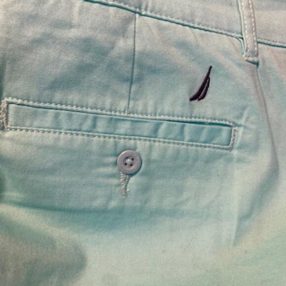 Nautica Women's Comfort Tailored Stretch Cotton Solid, Aruba Blue, Size: 16 - Picture 5 of 7